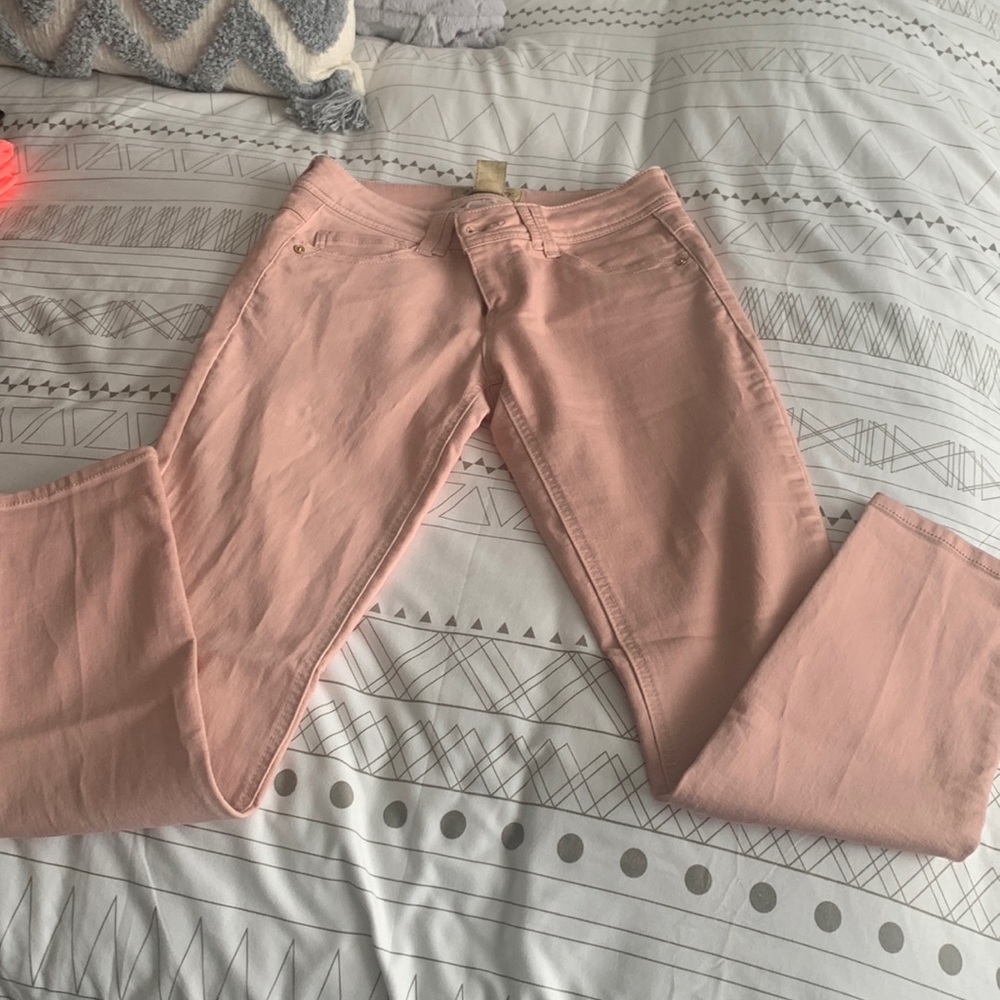Democracy blush skinny ankle skimmer jeans